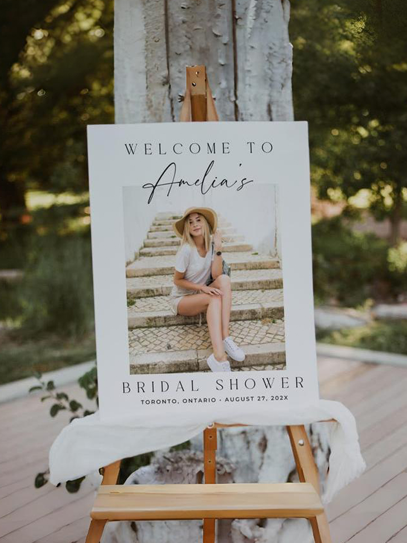 Customizable Photo PVC Party Welcome Sign